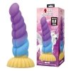 Power Monsters Unicorn – 22 cm Rippled Monster Silicone Dildo